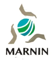 Logotipo de la Asociación Marnin: dos manos que sostienen el globo